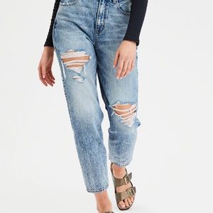 ae curvy mom jeans